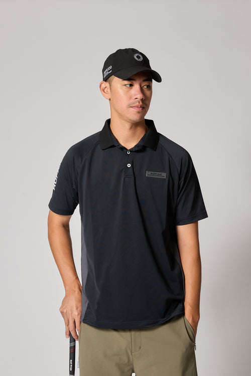 TC S/S POLO BLACK