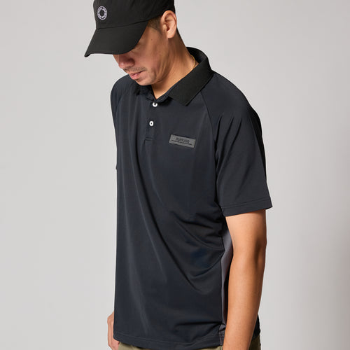 TC S/S POLO BLACK