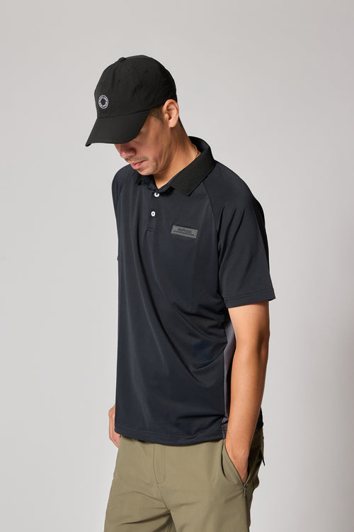 TC S/S POLO BLACK