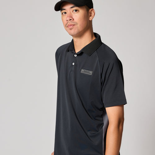 TC S/S POLO BLACK