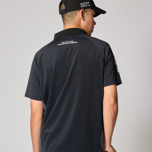 TC S/S POLO BLACK