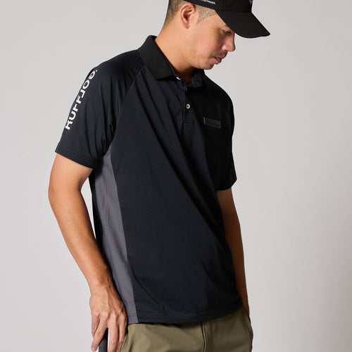 TC S/S POLO BLACK