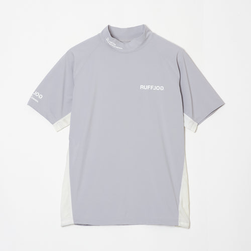 TC S/S MOCK NECK GRAY