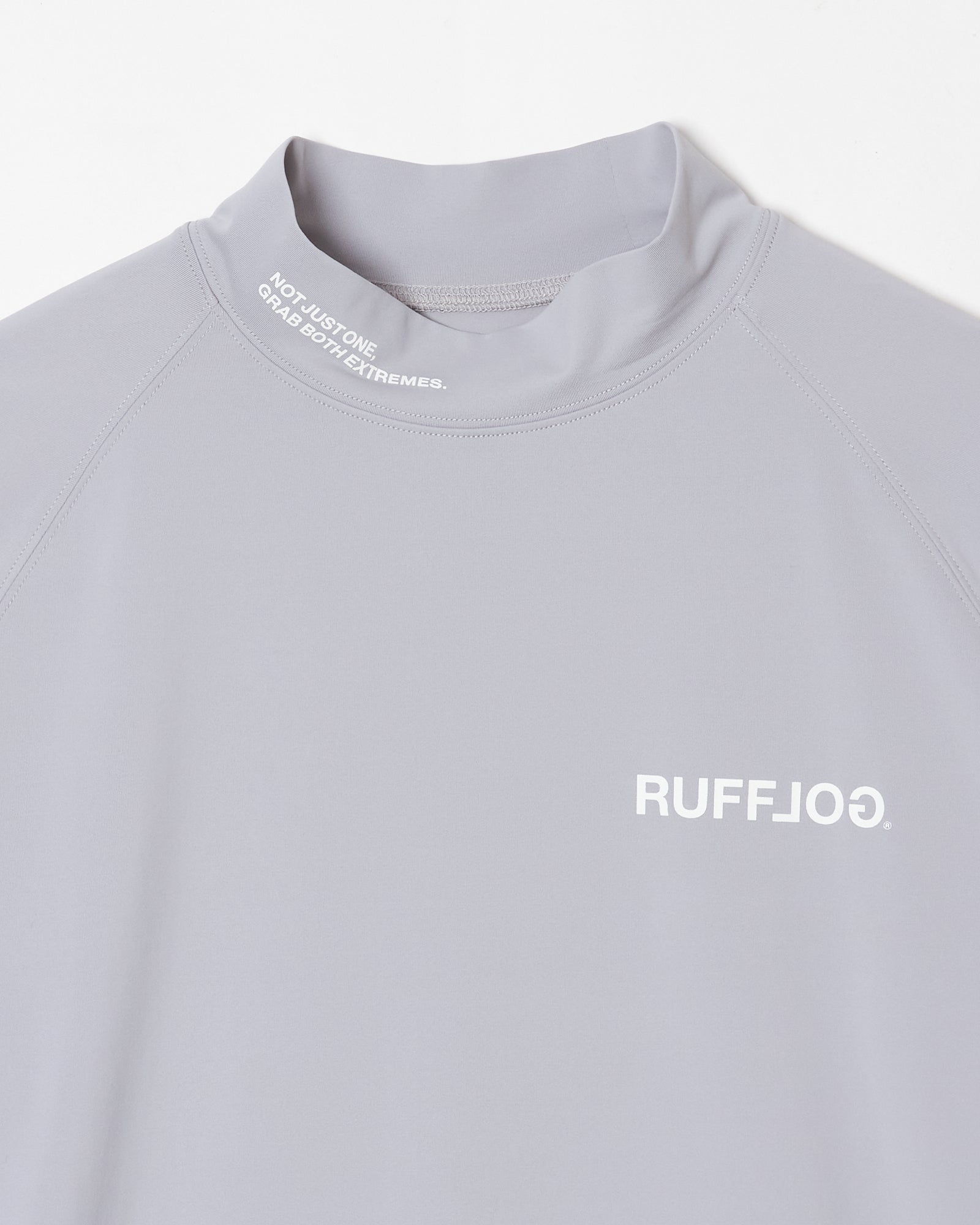 TC S/S MOCK NECK GRAY – RUFFLOG