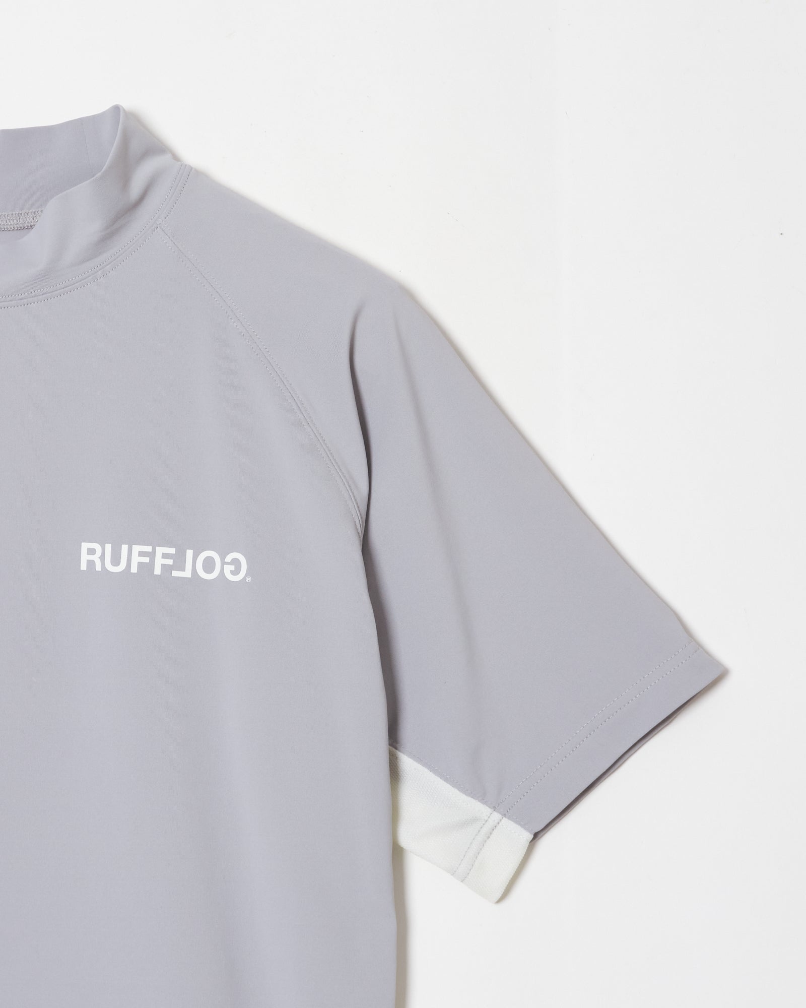 RUFFLOG TC S/S MOCK NECK グレー　サイズL TC S/S MOCK NECK GRAY – RUFFLOG