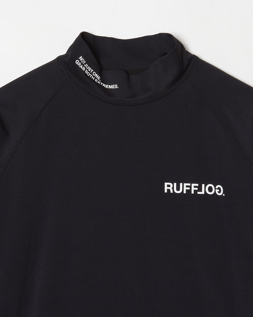 TC S/S MOCK NECK BLACK