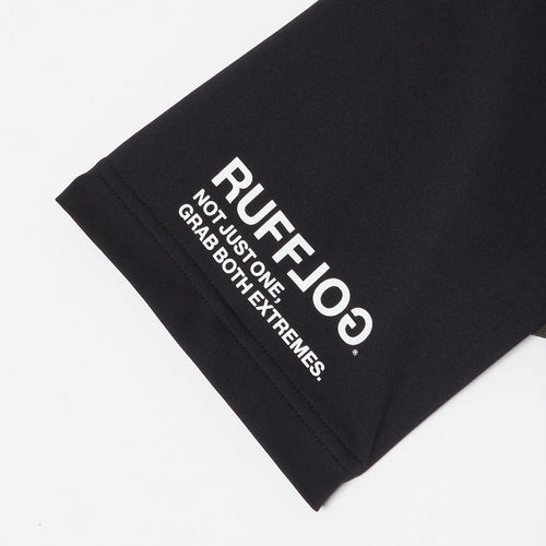 TC S/S MOCK NECK BLACK