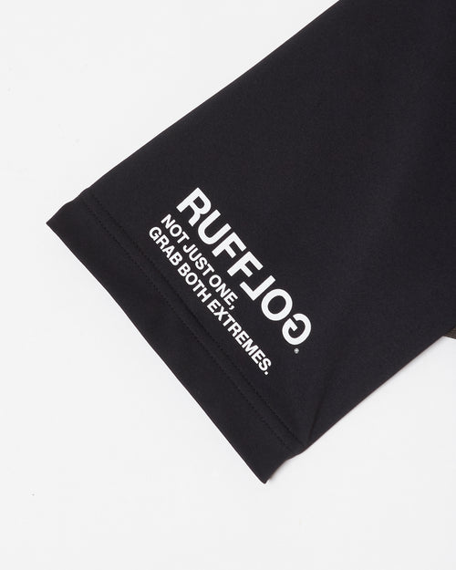 TC S/S MOCK NECK BLACK