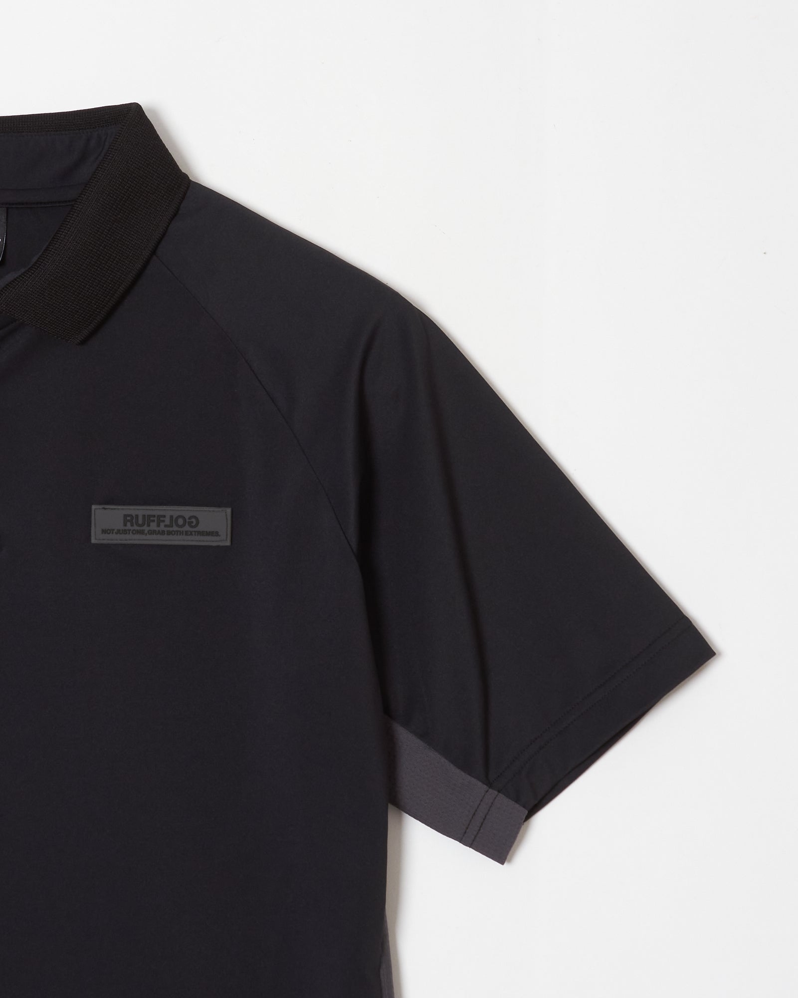 RUFFLOG ポロシャツ TC S/S POLO BLACK – RUFFLOG