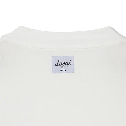 OG Embroidery L/S MOCK NECK WHITE