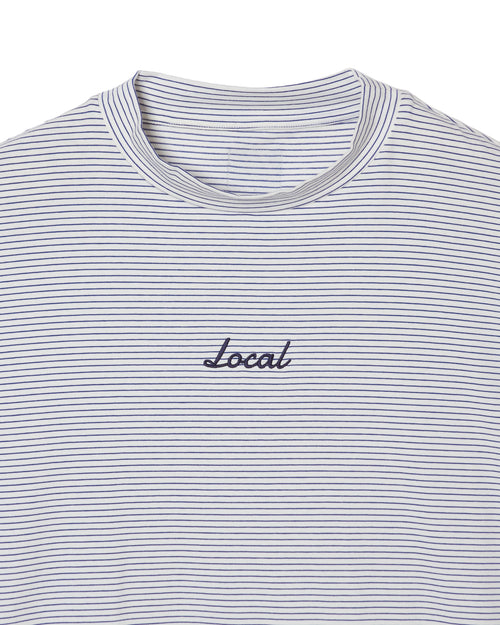 OG Embroidery L/S MOCK NECK White Boarder