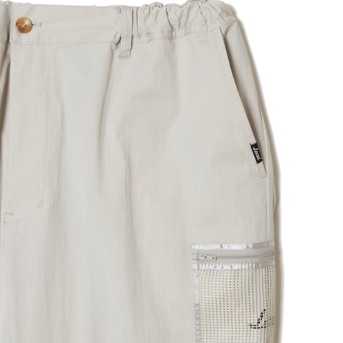 OG Logo Mesh Pocket Stretch Chino PANTS GrayBeige