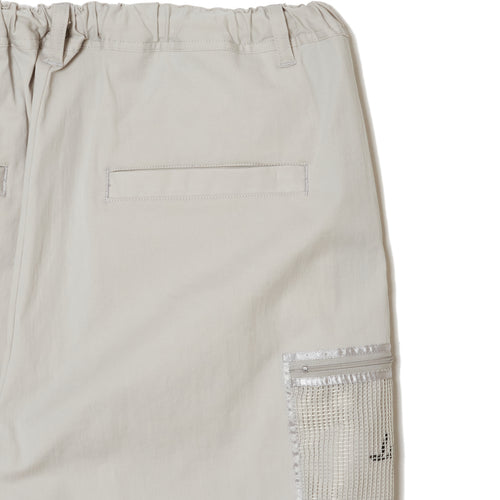 OG Logo Mesh Pocket Stretch Chino PANTS GrayBeige