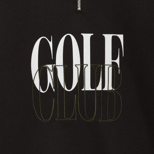 #HALF ZIP CPH GOLF CLUB PULLOVER BLACK