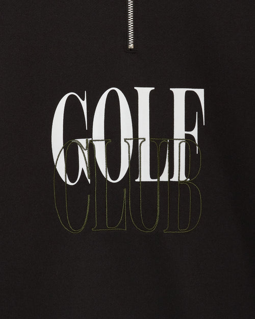 #HALF ZIP CPH GOLF CLUB PULLOVER BLACK