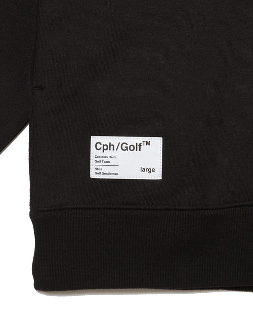 #HALF ZIP CPH GOLF CLUB PULLOVER BLACK