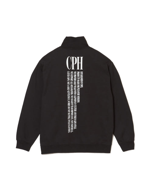#HALF ZIP CPH GOLF CLUB PULLOVER BLACK
