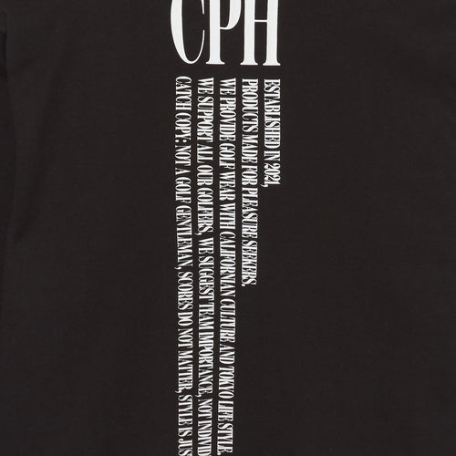 #HALF ZIP CPH GOLF CLUB PULLOVER BLACK