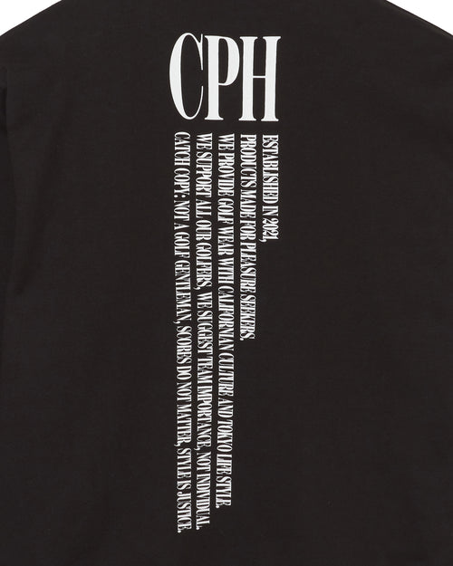 #HALF ZIP CPH GOLF CLUB PULLOVER BLACK