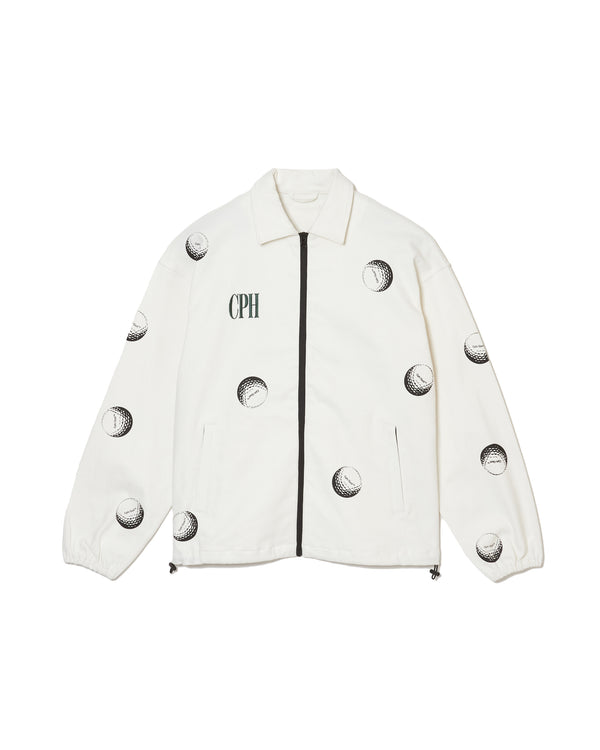 #CRAZY BALL CPH GOLF CLUB JACKET WHITE