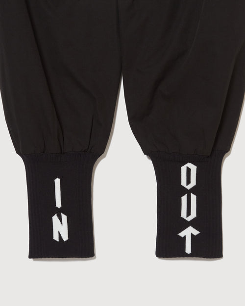 #09×2 IN OUT ADJUSTABLE JOGGER PANTS BLACK