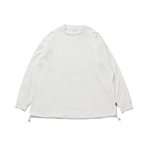 OG Embroidery L/S MOCK NECK WHITE