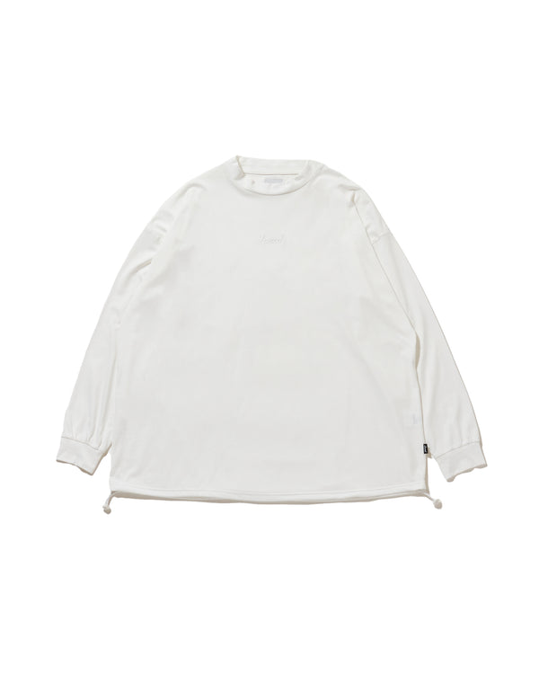 OG Embroidery L/S MOCK NECK WHITE