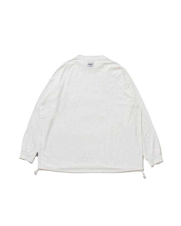 OG Embroidery L/S MOCK NECK WHITE