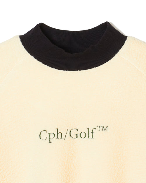 #BI COLOR MOCK NECK PULLOVER OFF WHITE