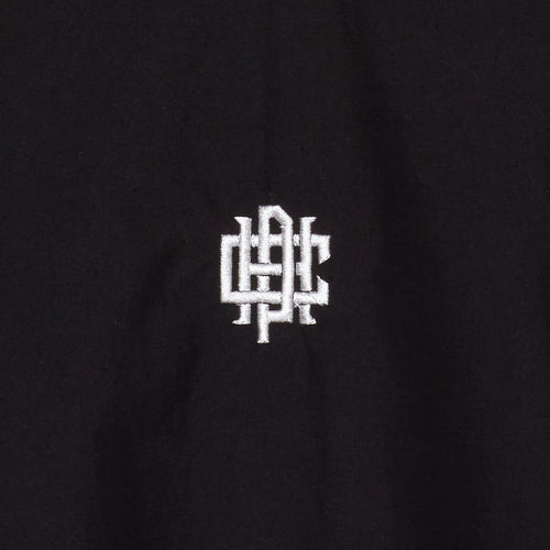 #OVERLAP LOGO NYLON PULLOVER BLACK