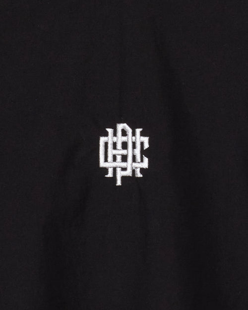 #OVERLAP LOGO NYLON PULLOVER BLACK