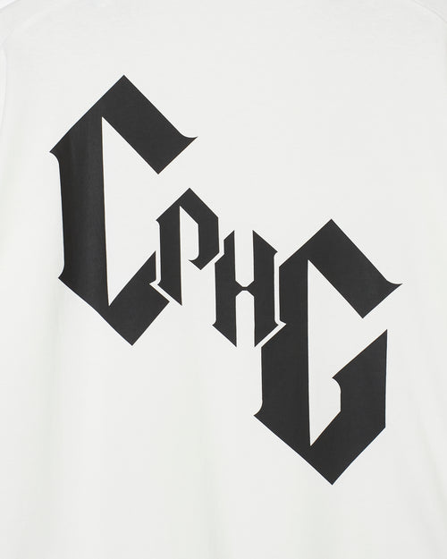 #09×2 IN OUT L/S MOCK NECK TEE WHITE