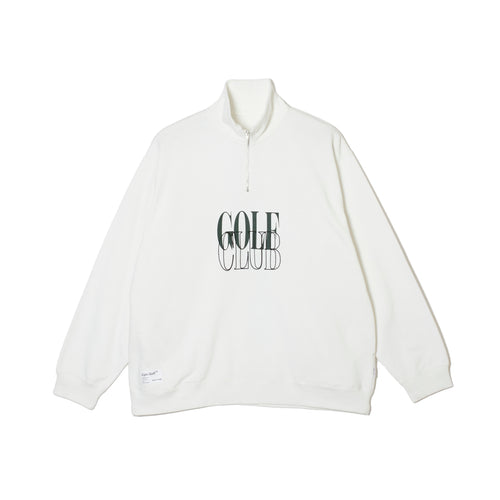 #HALF ZIP CPH GOLF CLUB PULLOVER WHITE