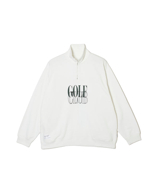 #HALF ZIP CPH GOLF CLUB PULLOVER WHITE