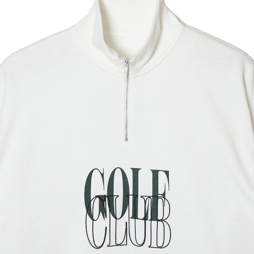 #HALF ZIP CPH GOLF CLUB PULLOVER WHITE