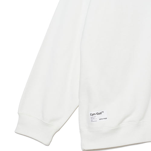 #HALF ZIP CPH GOLF CLUB PULLOVER WHITE