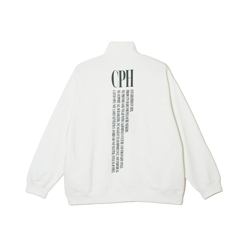 #HALF ZIP CPH GOLF CLUB PULLOVER WHITE