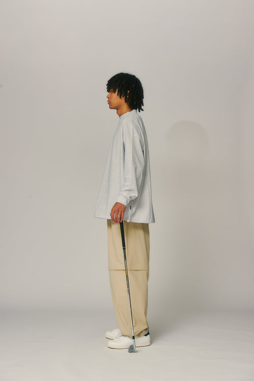 OG Embroidery L/S MOCK NECK White Boarder