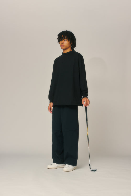 OG Embroidery L/S MOCK NECK BLACK