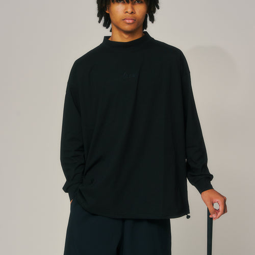 OG Embroidery L/S MOCK NECK BLACK