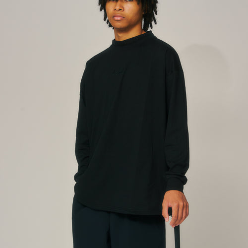 OG Embroidery L/S MOCK NECK BLACK