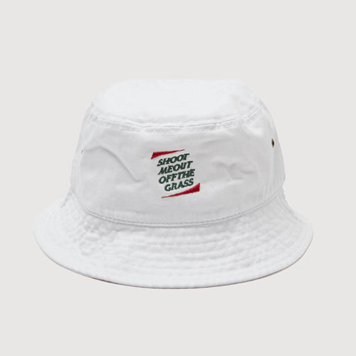 #SHOOT ME OUT BUCKET HAT WHITE