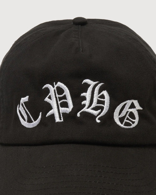 #OLD ENGLISH 5 PANNEL CAP BLACK