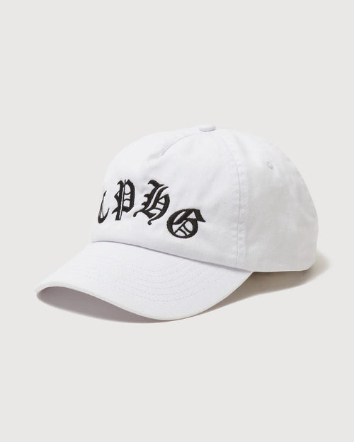#OLD ENGLISH 5 PANNEL CAP WHITE