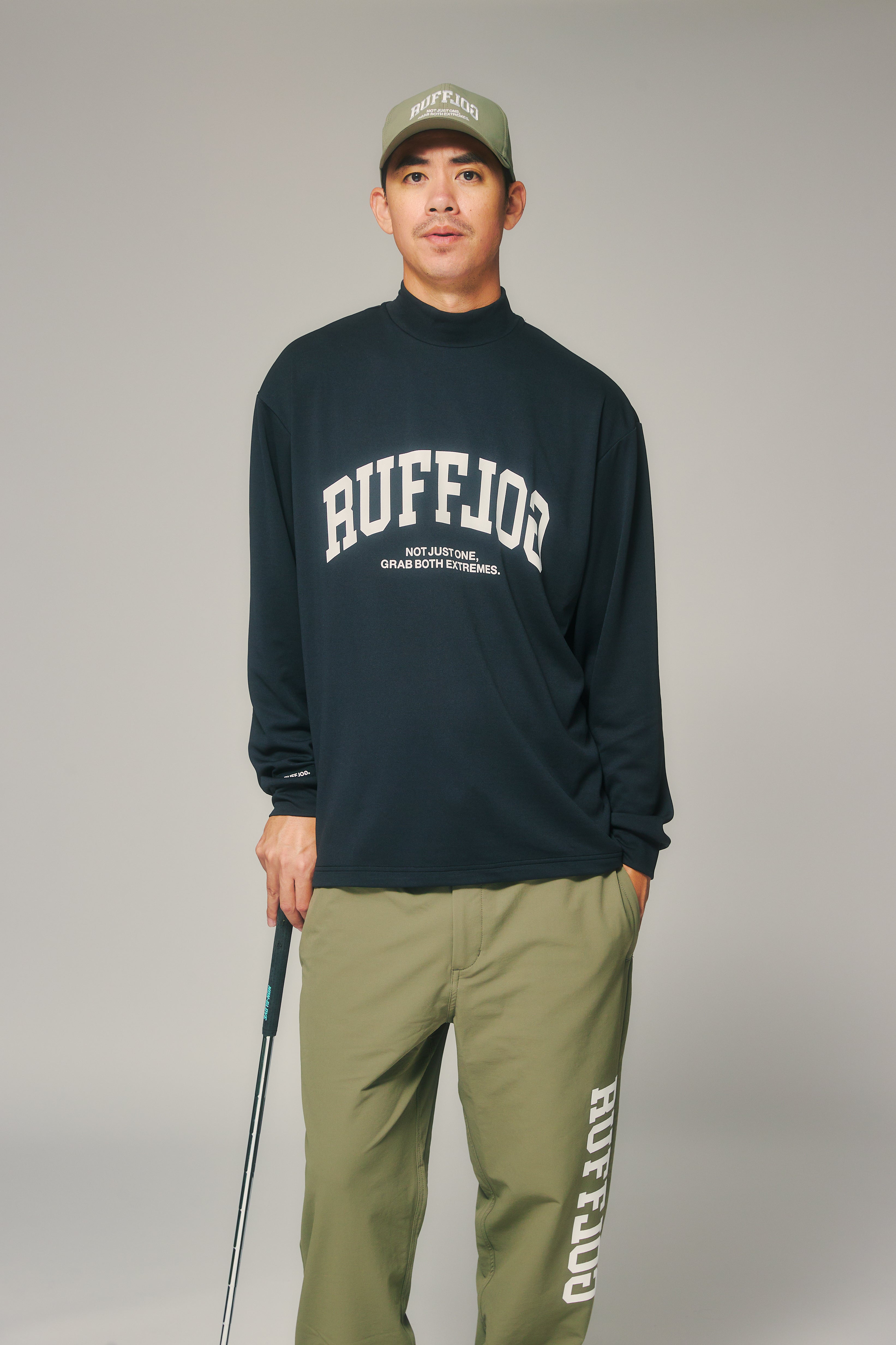 新品 RUFFLOG L/S FRONT LOGO MOCK BLACK L/S FRONT LOGO MOCK BLACK – RUFFLOG