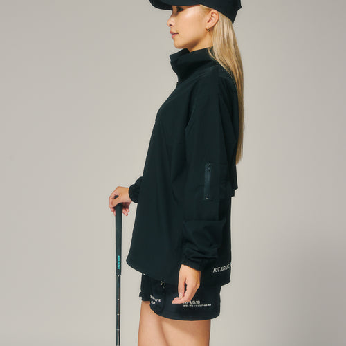 HALF ZIP PISTE BLACK