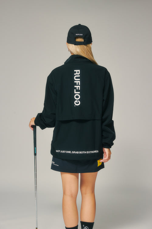 HALF ZIP PISTE BLACK