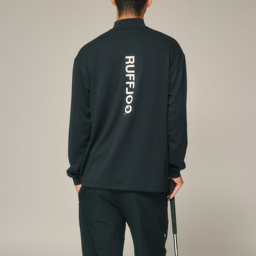 L/S MOCK NECK TEE BLACK