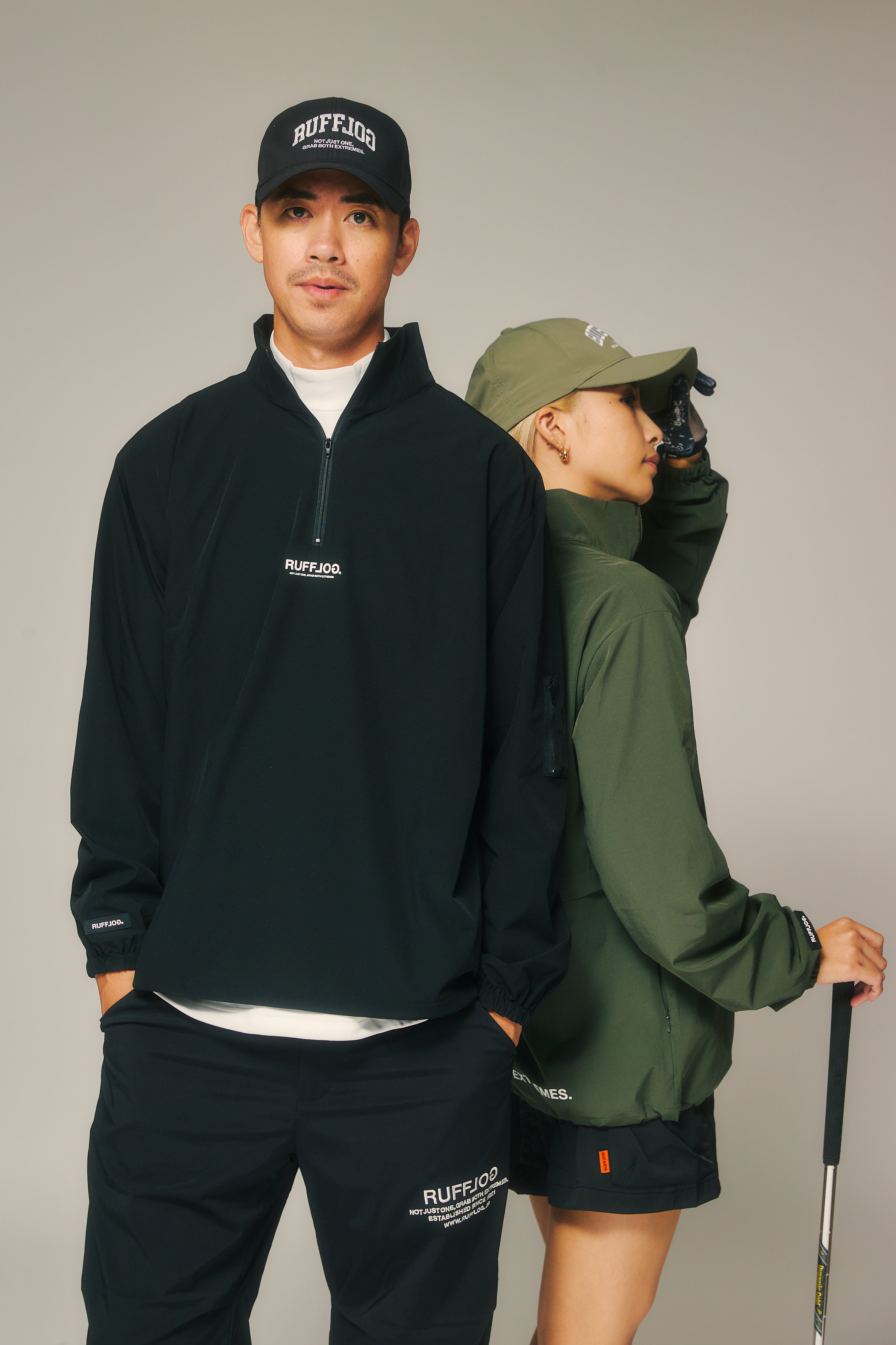 RUFFLOG ラフロッグ　ハーフジッププルオーバーピステ ブラック 黒M 完売品 ラフロッグ メンズ 秋冬 ハーフジップピステ