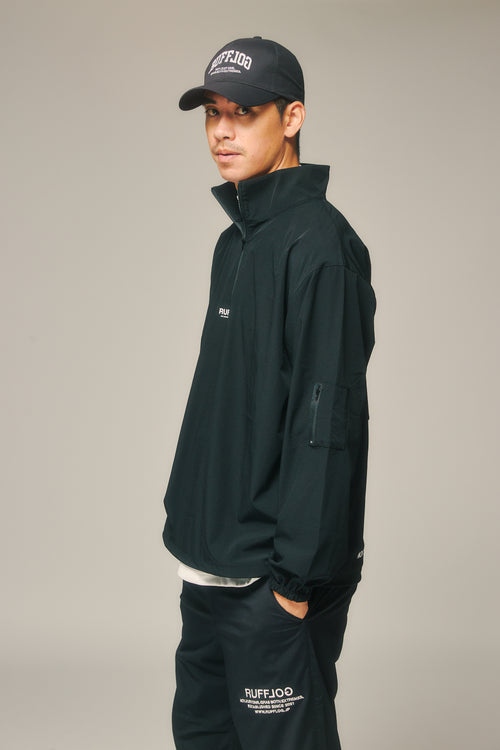 HALF ZIP PISTE BLACK